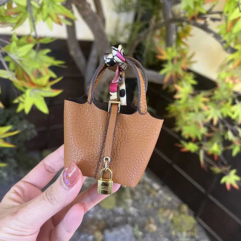 Mini Shaped Pendant Leather Earphone Protective Bag for AirPods Creative Car Keychain Wallet Trendy Brand Car Pendant Y250731