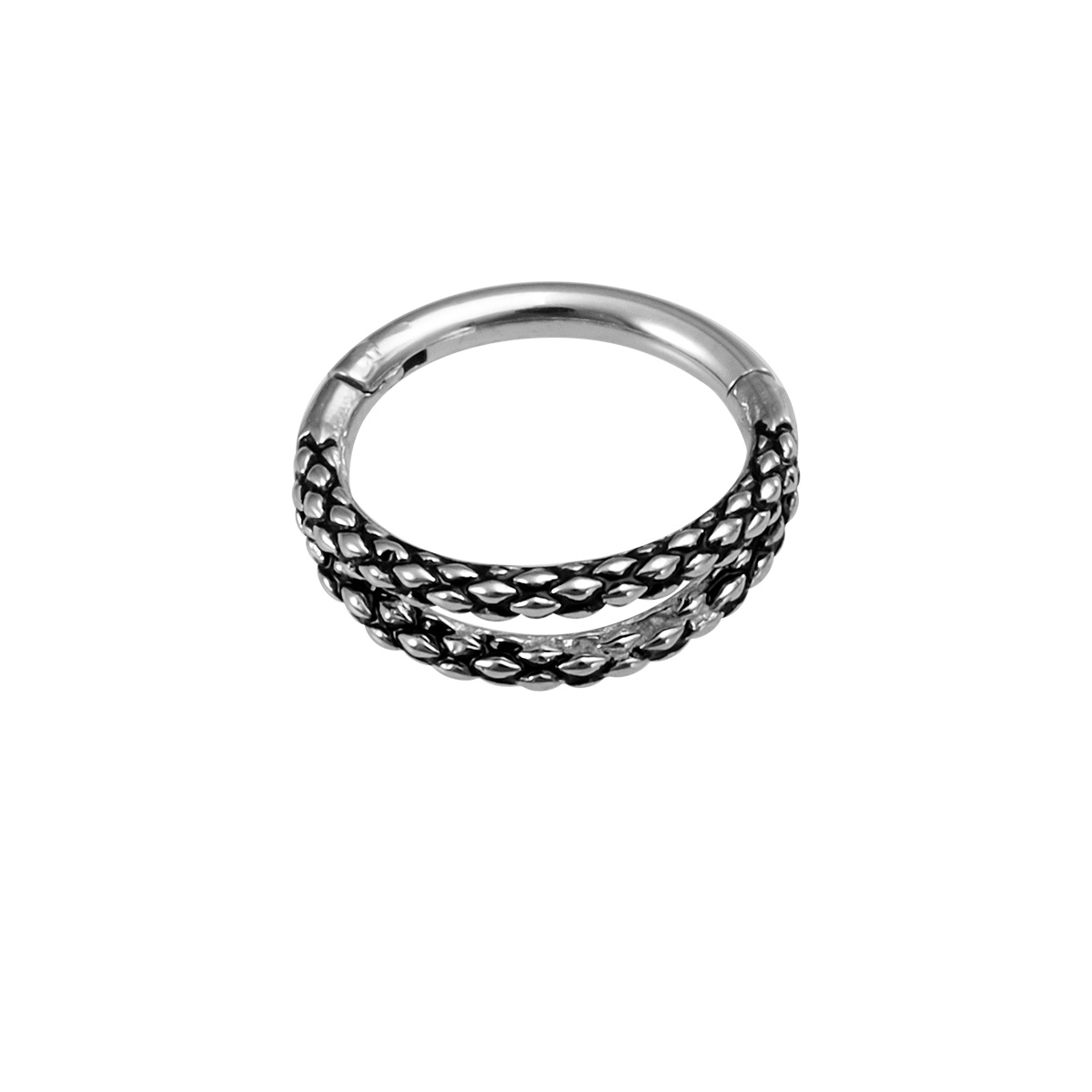 Fang Fang stainless steel zircon hinge nose ring, human puncture jewelry, ear bone ring wholesale