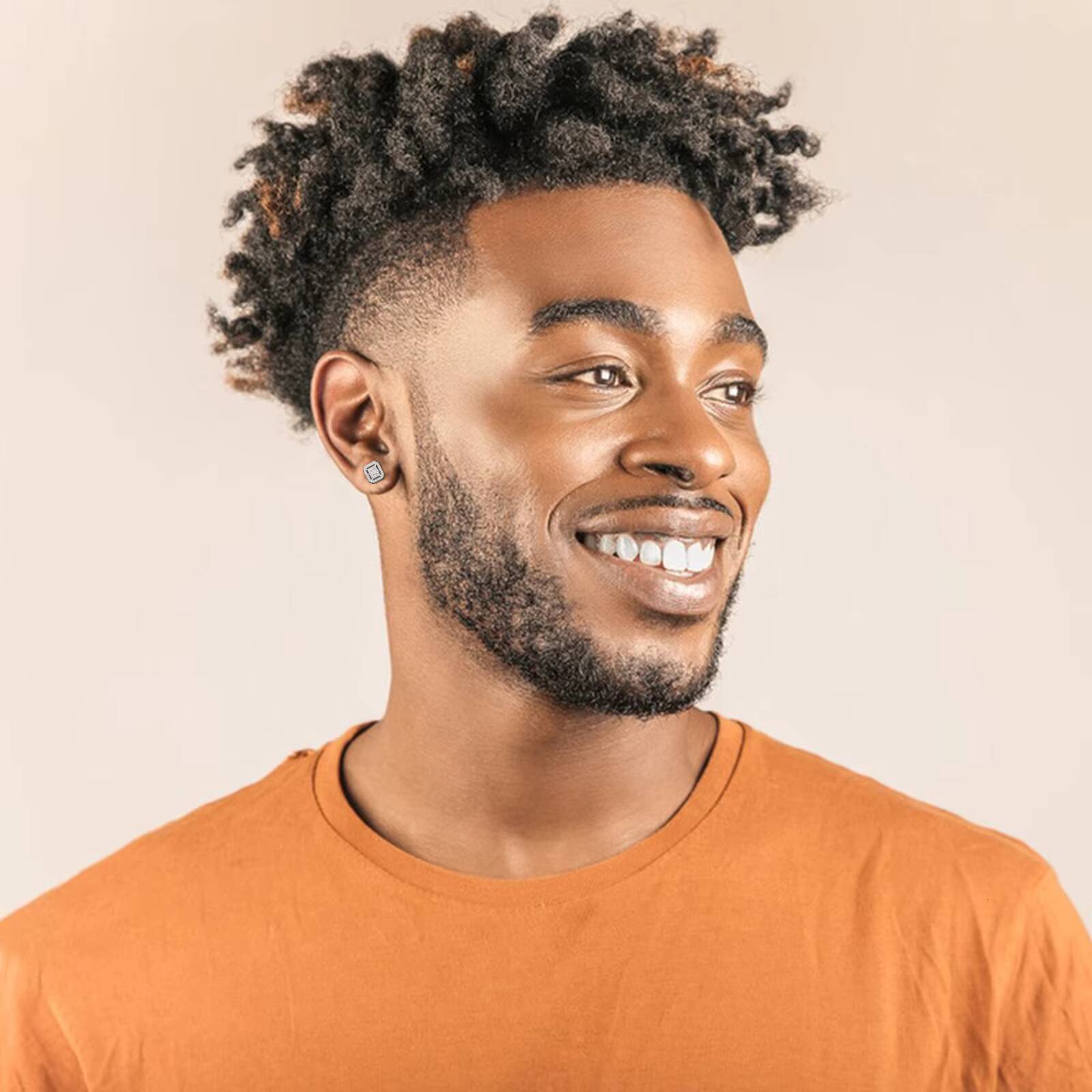 Cheap Price Wholesale Jewelry 925 Sterling Silver VVS Baguette Moissanite Diamond Geometric Stud Earrings for Men Women