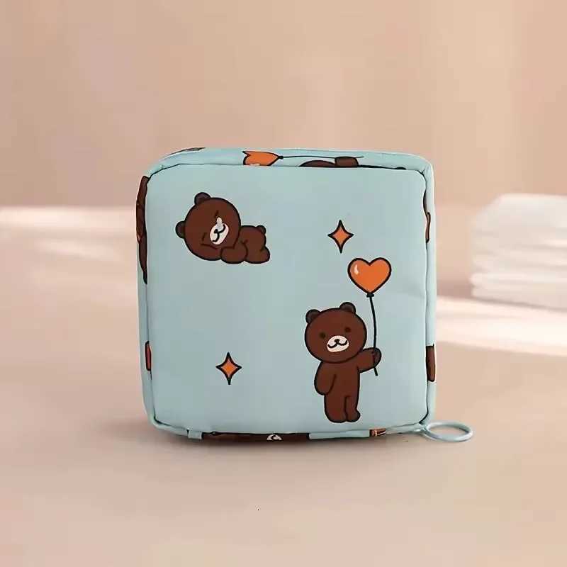 Women Sanitary Napkin Tampon Storage Bag Portable Waterproof Organizer Pouch Cartoon Pattern Sanitary Napkin Bag G250729
