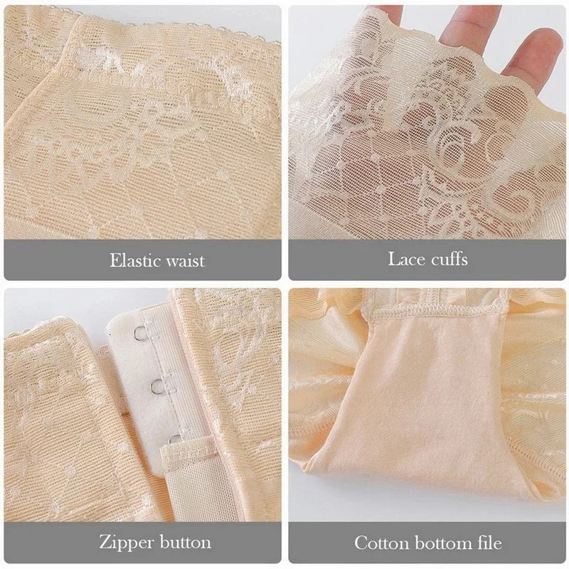 Body Shaper High Waist Butt- Body Zipper Belly Pants Seamless Waist-shaping Summer Thin Body-shaping Pants for Women 250726