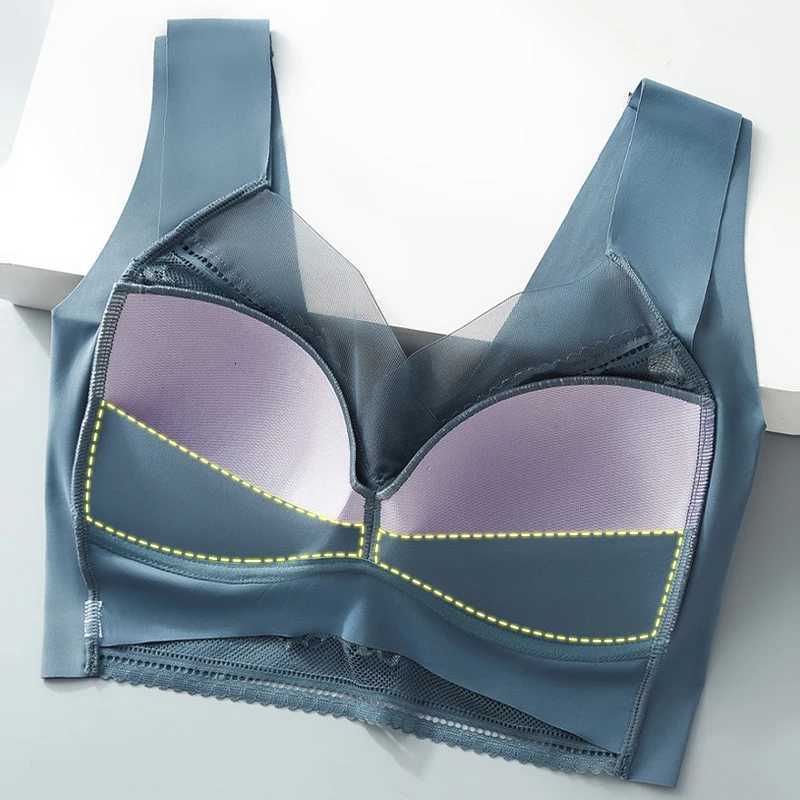 3PCS Lace Seamless Bra for Women Push Up Bra Ice Silk Bras No Steel Ring Bralette Brassiere Female Lingerie Underwear Z250730