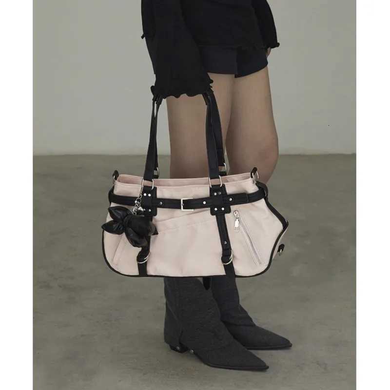 JIAERDI Harajuku Leopard Print Y2k Shoulder Bags Women Hot Nylon Cute Handbag Ladies Vintage Tote Underarm Bag AESThetic Y250730