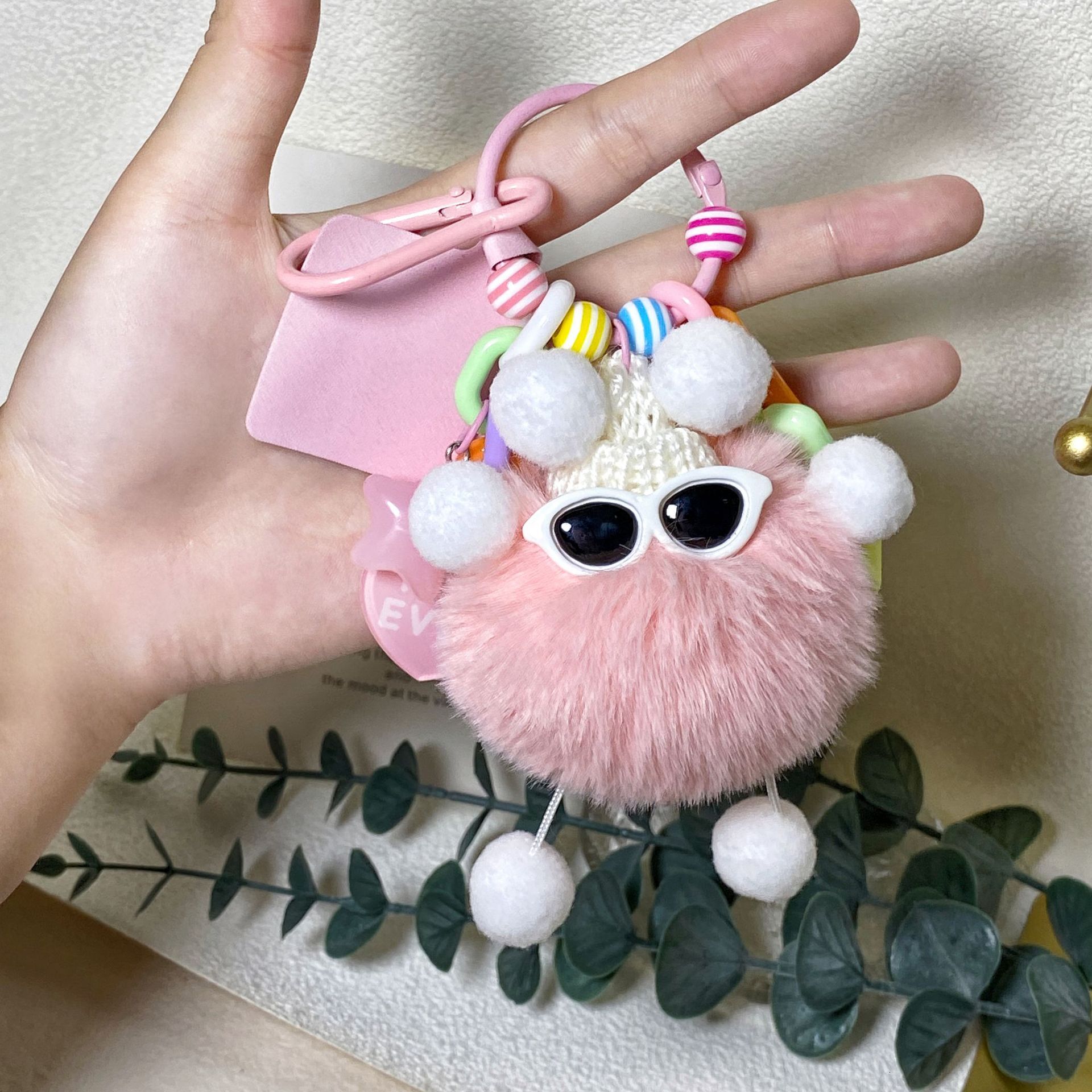 New Cute Pet Little Coal Ball Monster Doll Pendant Anti Loss Keychain Backpack Pendant Plush Super Cute Gift