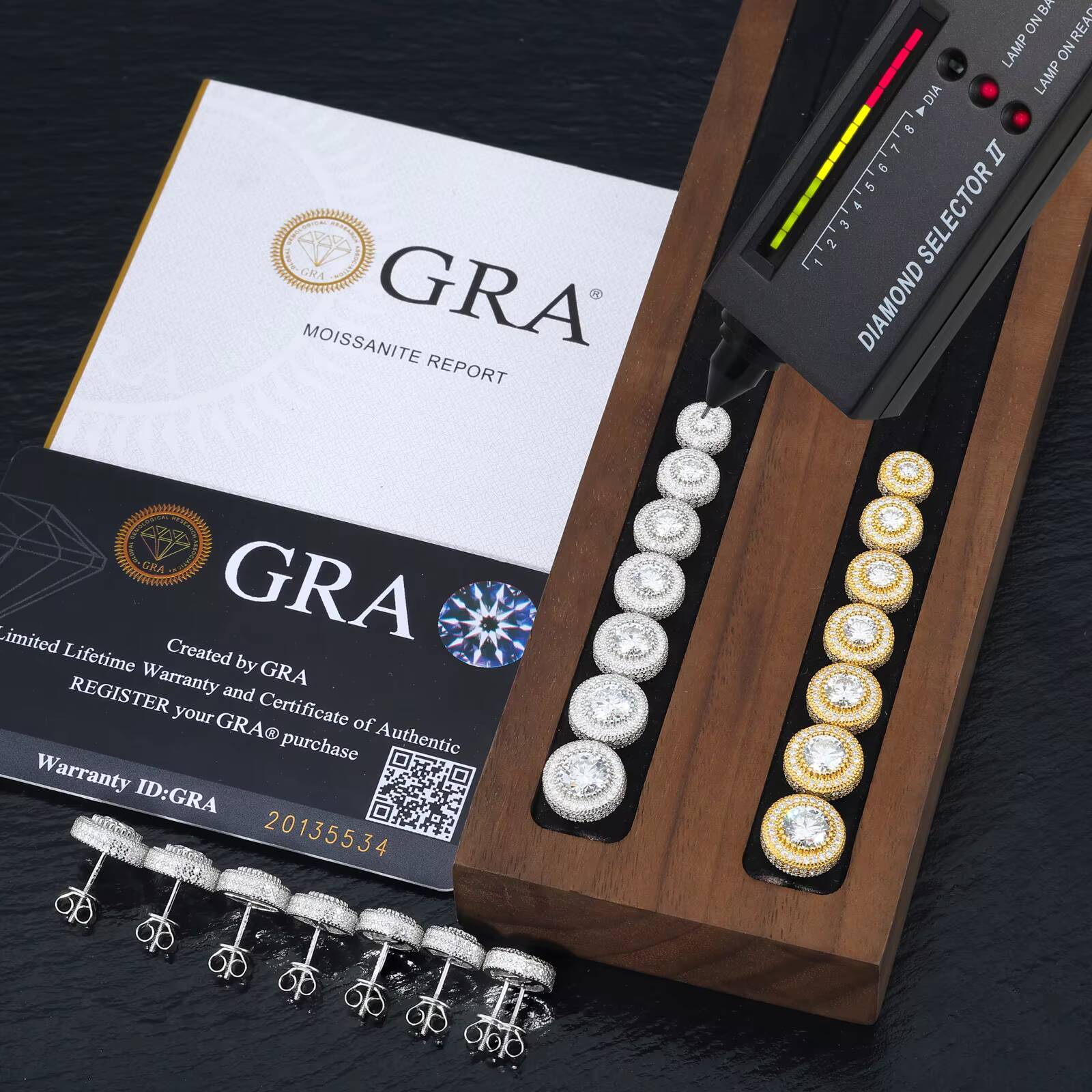 Fine Unisex Jewelry Gold Plated 925 Sterling Silver VVS Moissanite Diamond Cluster Halo Stud Earrings for Men Women