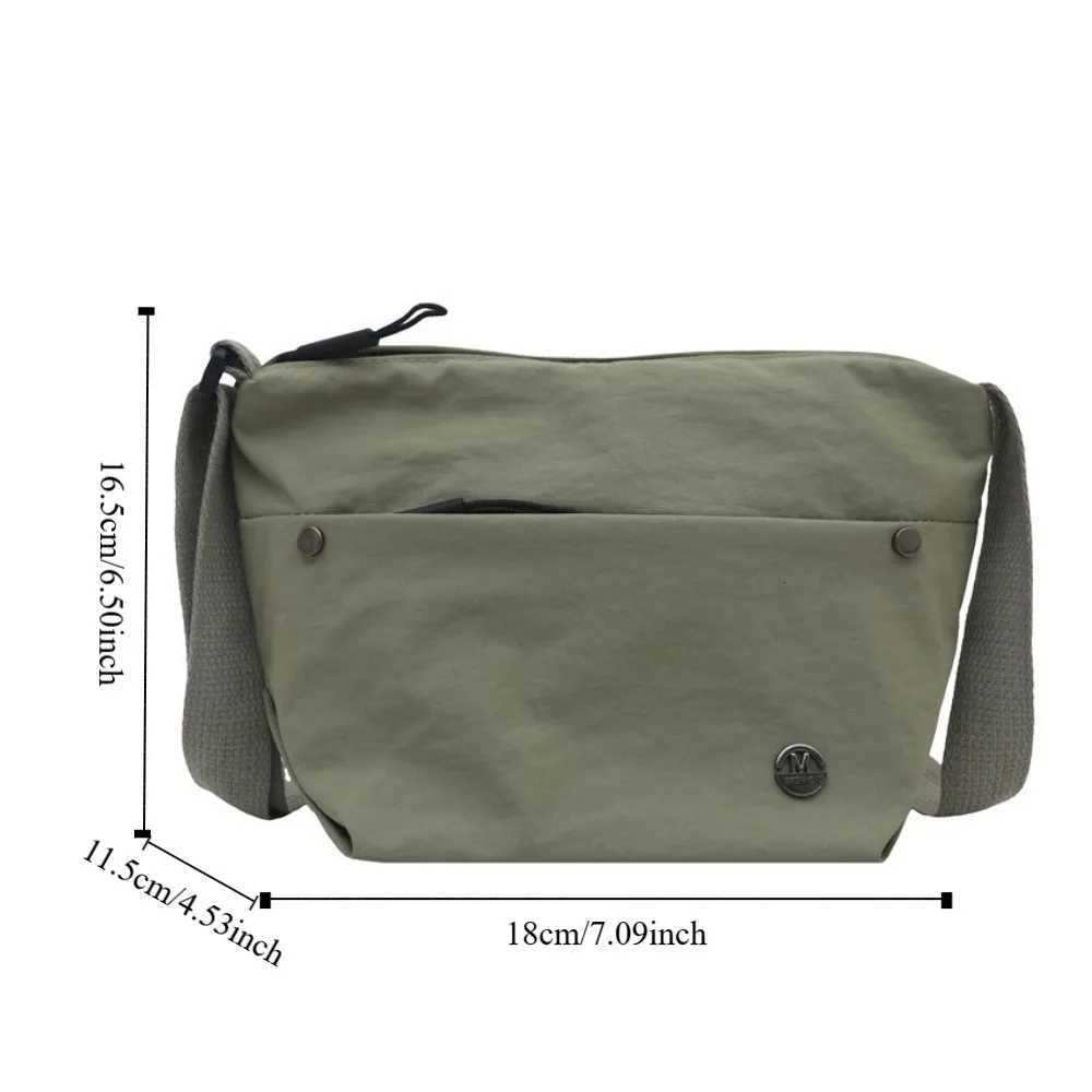 Mini Quick-dry Nylon Shoulder Bag Portable Pendant Men Crossbody Bag Solid Color Korean Style Mobile Phone Pack Daily Y250730
