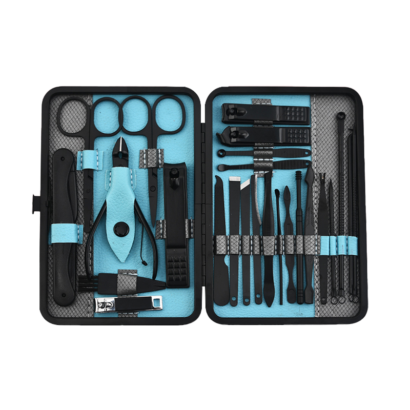 Professional Men's Nail Clipper & Beauty Repair Kit - Durable 25-Piece Grooming Toolset