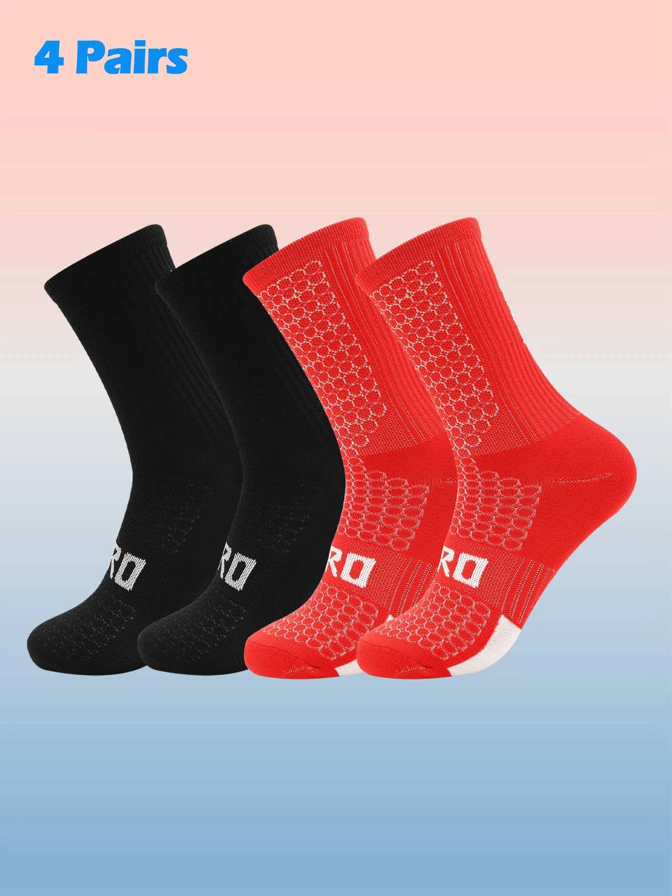 4 Packs Sports Cycling Socks Colorful Anti-Smell Ankle Running Athletic Socks Suitable for Cycling Running Hiking Sports Gym Z250731