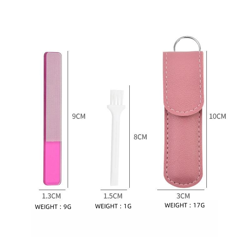 Glass Nail Clippers for Seamless Nails with Polishing Feature