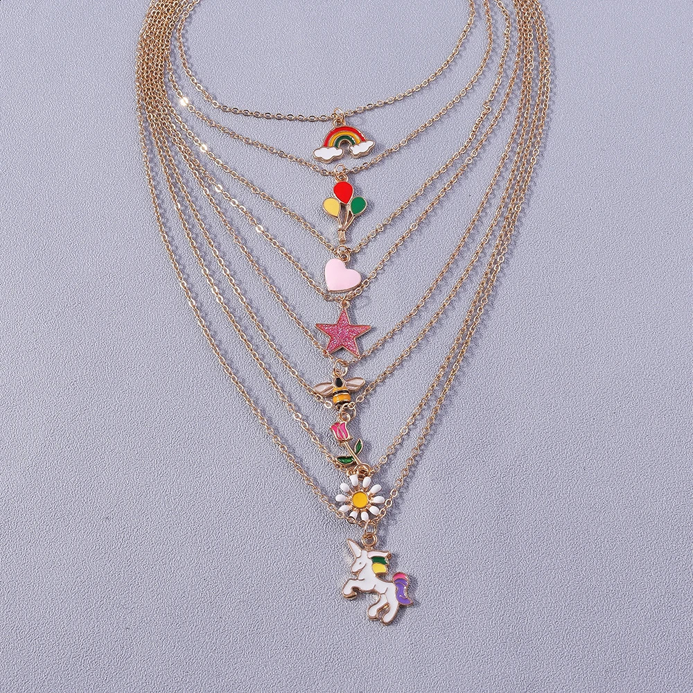 Boho Shell Necklace Sea Beach Lovely Fish Mermaid Heart Star Pendant For Women Children Summer Jewelry Gifts Bohemian 250716