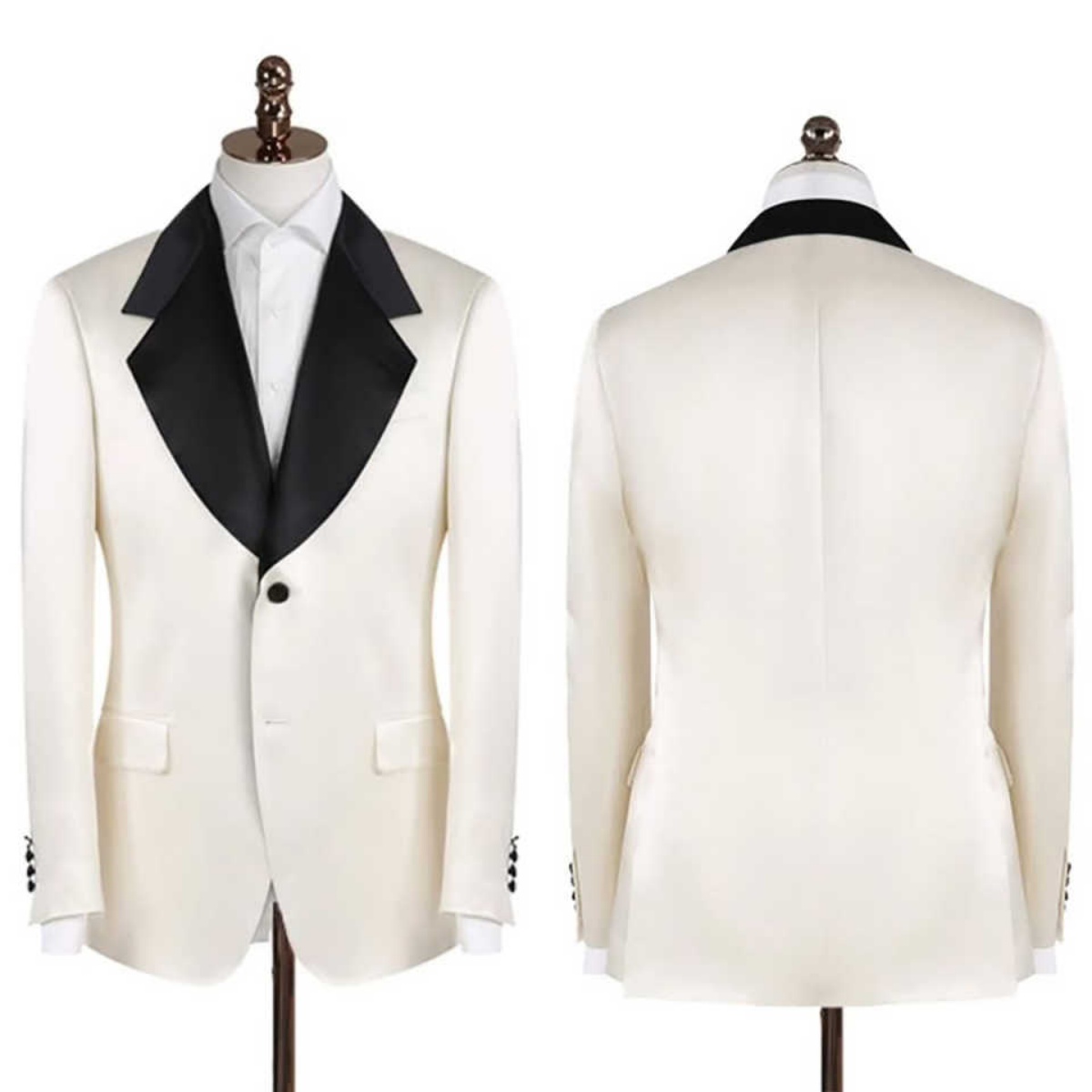 New Off White Men Suits 1 Piecs Blazers Single Breasted Wedding Groom Slim Fit Tuxedos Business Customized