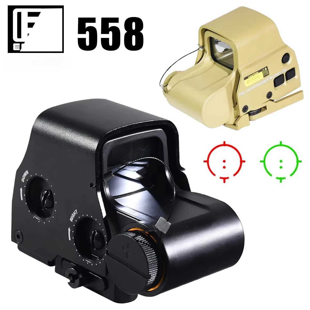 551 552 553 556 558 Red Green Dot Holographic Sight Reflex Sight for Airsoft / Hunting Rifle Scopes 20mm Quick Release Mount R250730