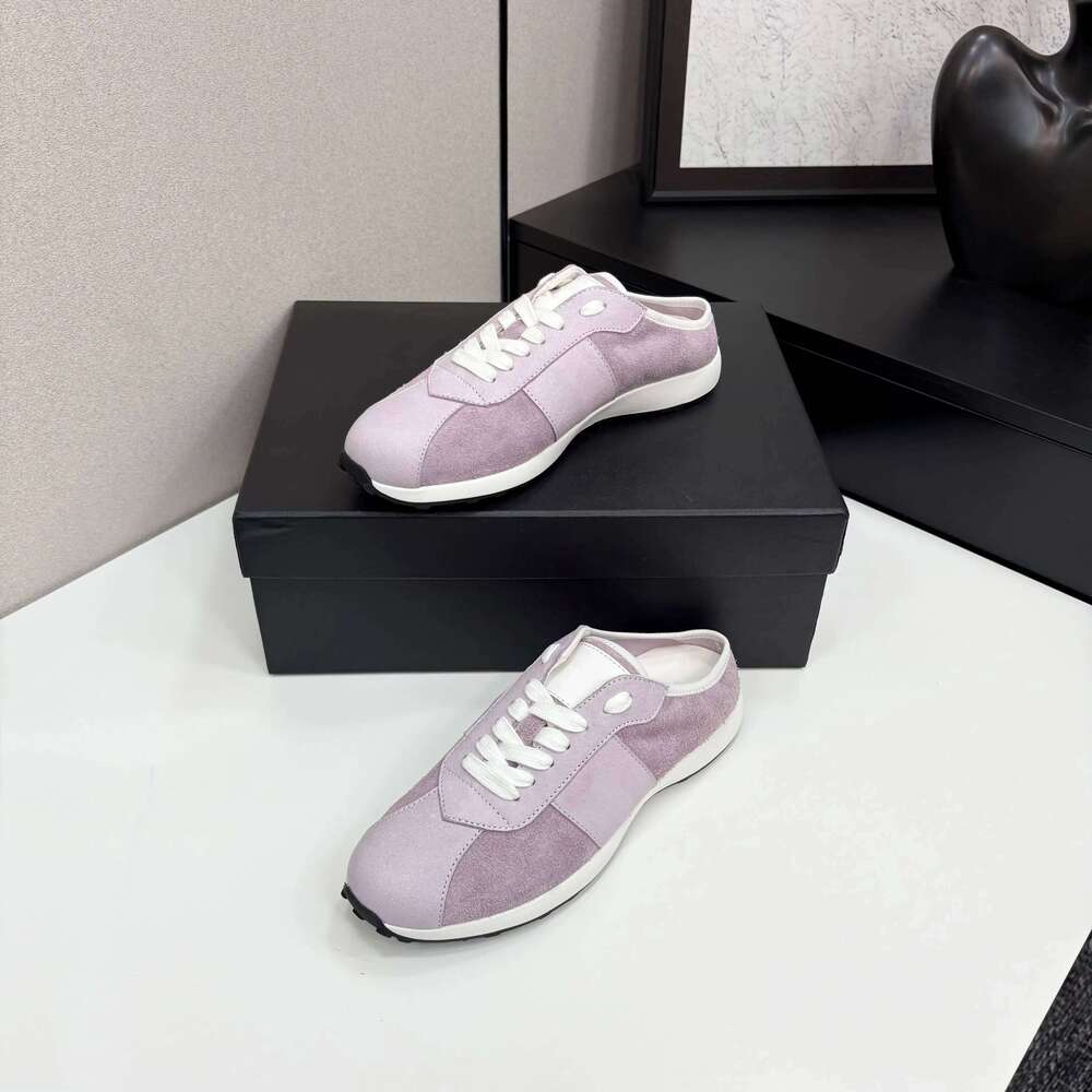 Women Size35-41 Natural Cow Suede Sneakers Sports Genuine Leather Flats Mixed Colors Designer Shoes Zapatillas De Mujer 402