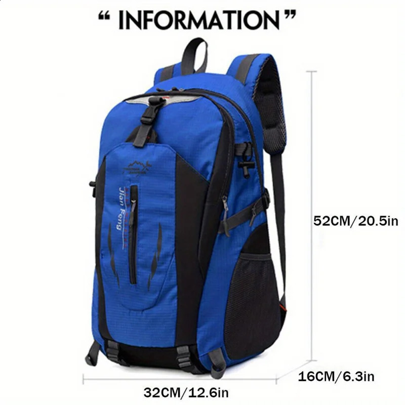 Outdoor Backpack Mens Large Capacity Travel Lightweight Casual Hiking Sports Waterproof Mountaineering Bag 250729