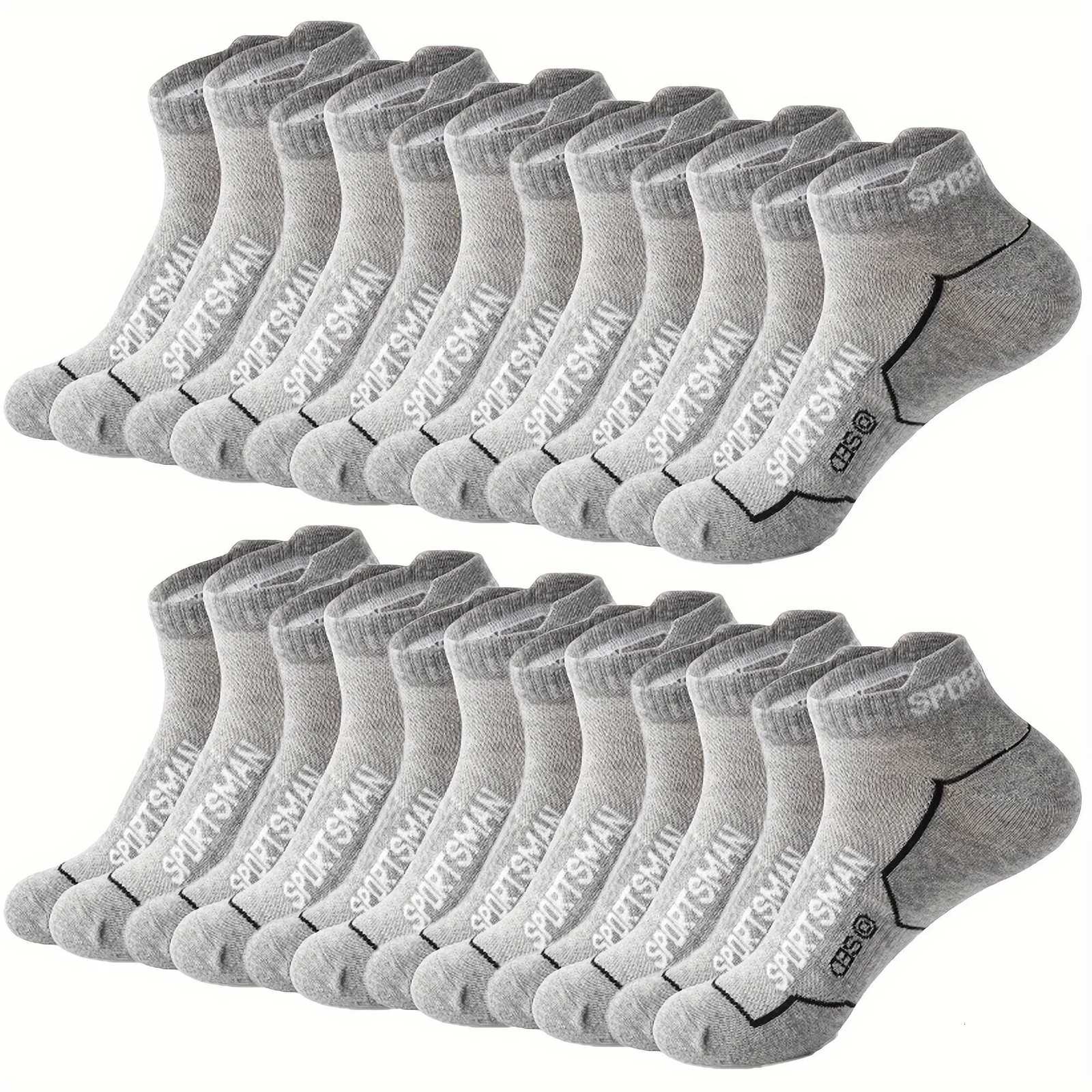12 Pairs Mens Ankle Socks - Sports Mesh Running Socks with Moisture-Wicking Low-Cut Casual Socks for All-Season Wear Z250731