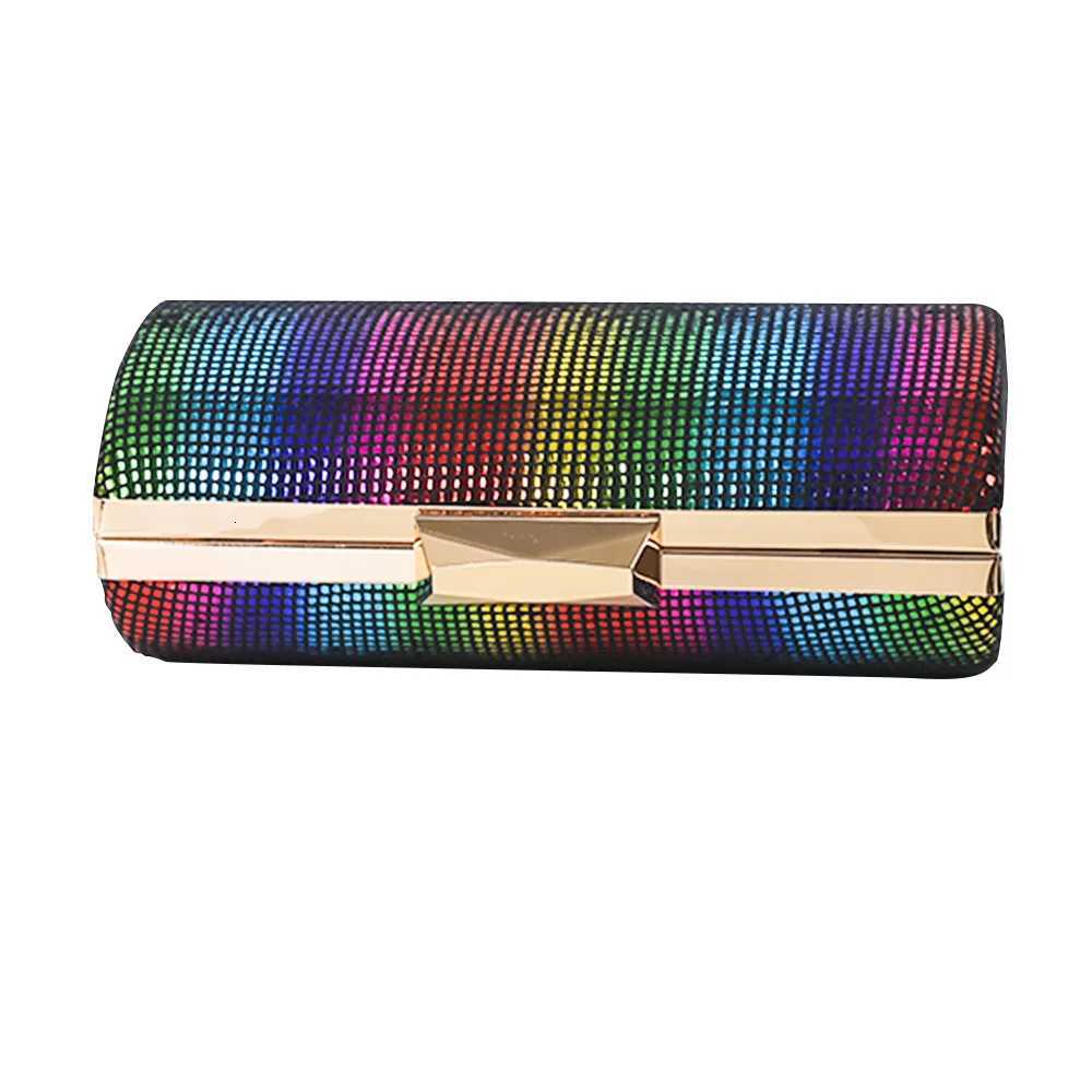 Fashion Crossbody Women Party Clutch Bag Rainbow Evening Purse Designer Handbag Diamond Wallets and Bags 2023 New Y250730