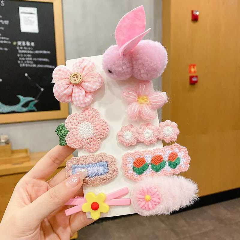Girls Hair Card Small Cute Hair Accessories Headwear Baby Hair Clips Full Cloth Package Sweat Hair Clip do not Hurt Child Hair R250730