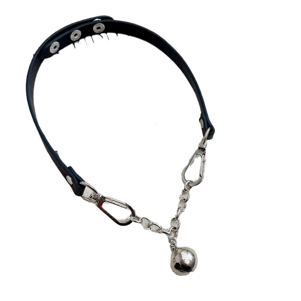 Bell Pendant Choker Black Necklace Neck Accessories Collarbone Chain Niche Simple Trendy dee