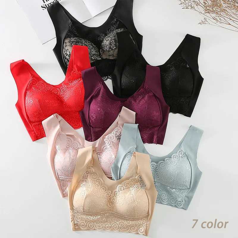 Bras For Women Underwear Plus Size Bra M-5XL Wireless Brassiere Summer Wireless Bralette Push Up Sexy Lace Bra With Padding Z250730