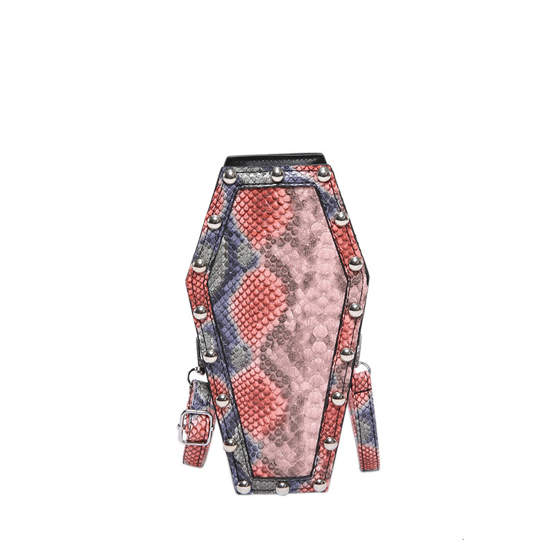 2024 New Fashion Dark Leopard Print Personality Trend Coffin Trendy PU Single Shoulder Crossbody Bag for Women ddmymoon