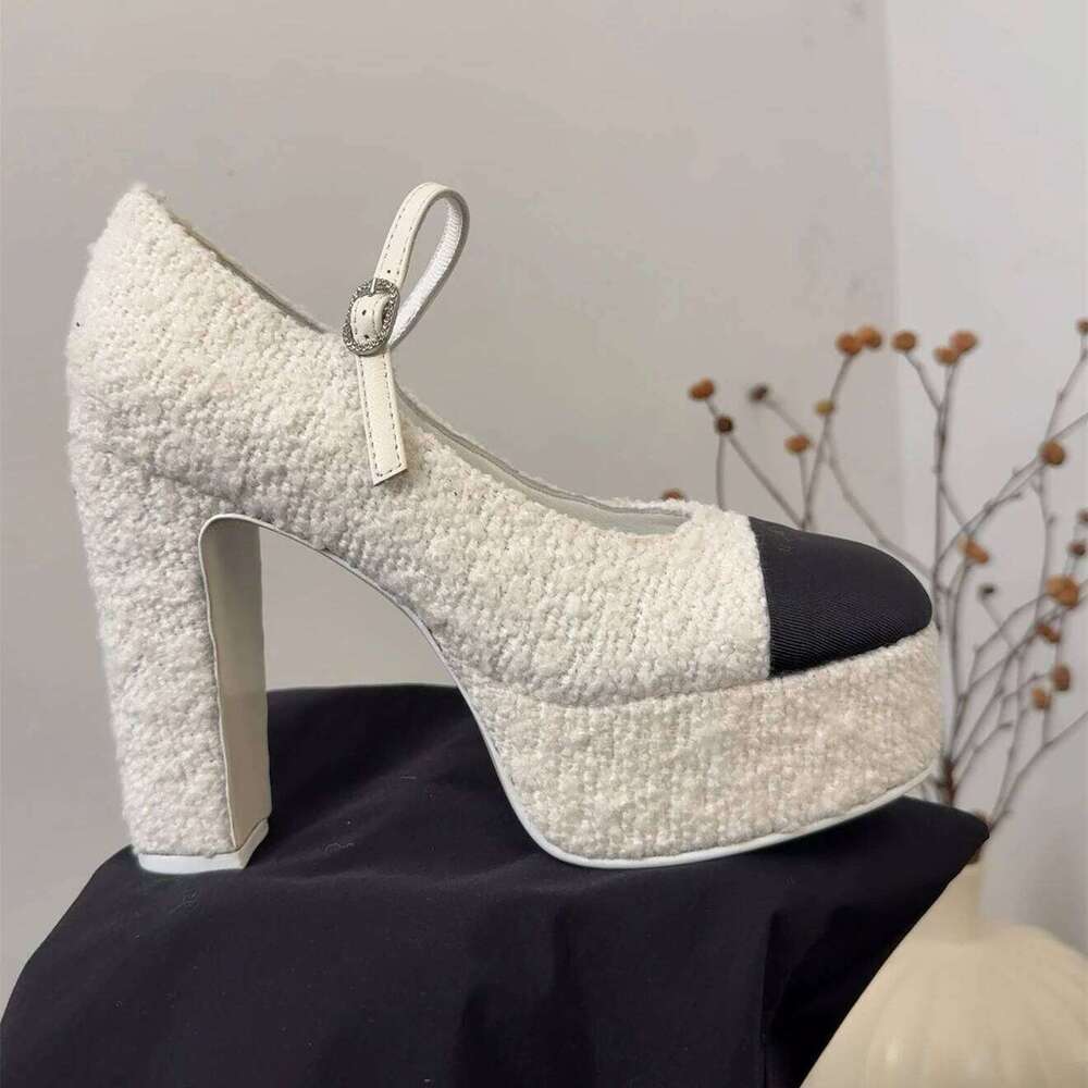 Women Size34-41 Genuine Leather Pumps Mary Janes Super High Heels Flat Platform Roman Designer Shoes Zapatillas De Mujer c54