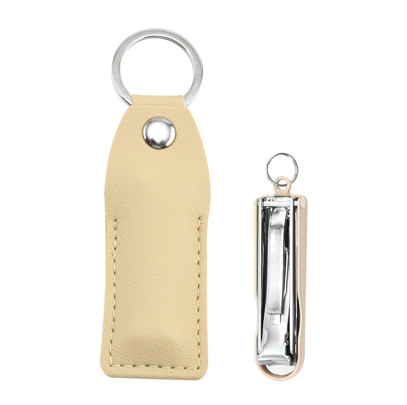 Folding Stainless Steel Nail Clippers with Sharp Blade Edge - Convenient Keychain Tool