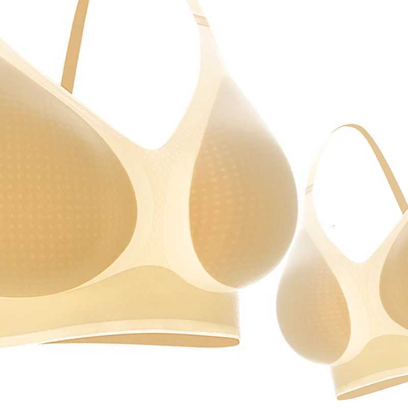 PAERLAN Summer Cool Breathable Underwear for Womens Traceless Steel Ring Free Soft Support Anti Drop Thin Bra Z250730