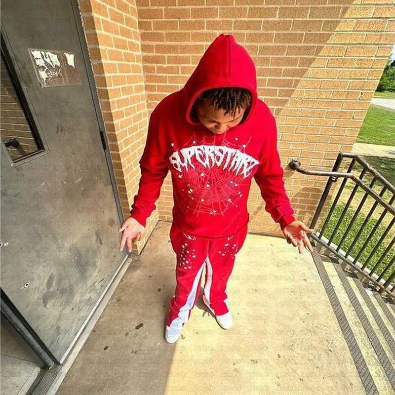 Spider Letter Printed Hoodie Aesthetic Creativity Hooded Sweatshirt Y2K Clothing Womens Jacket Top Mens Hoodie Punk Pullover XJ250731