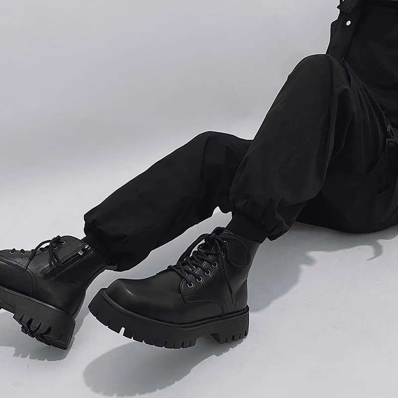 Tactical Boots Men Man Shoes Work and Safety Shoes Dress Booty Man High Heel Ankle Boots Mens Shoe Casual Sneakers Mens Boot 250729
