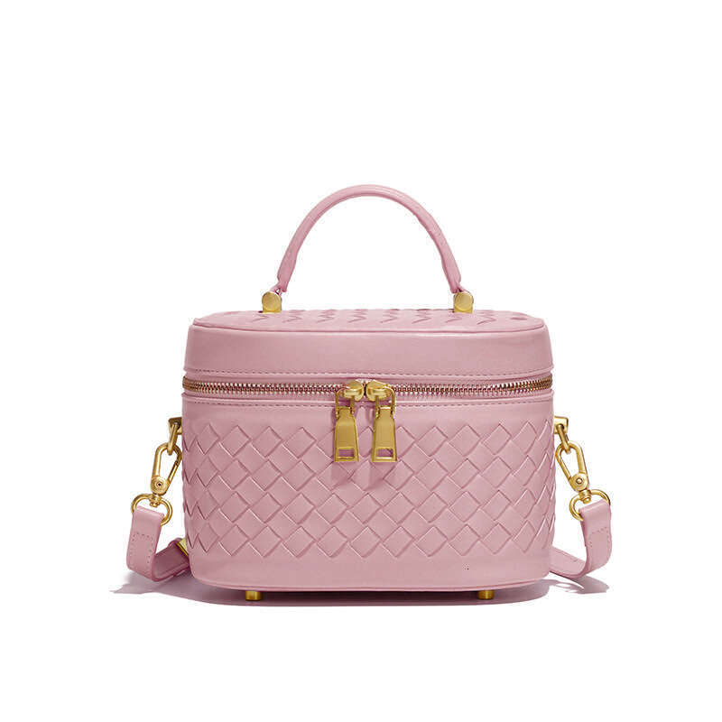 2025 Women Trendy Small Square Elegant Versatile Woven Handbag Fashion Simple Single Shoulder Crossbody Mini Box Bag