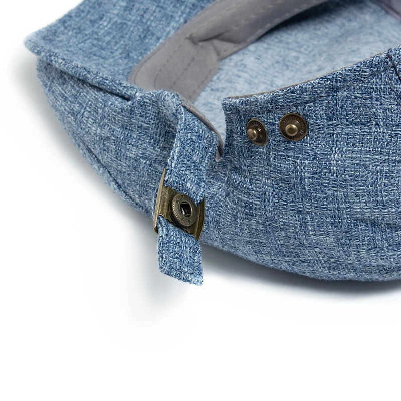 Summer Thin Double Breasted Beret Fashion Men Vintage Visor Flat Cap Women Hat Berets For Casual Unisex Boina 250729