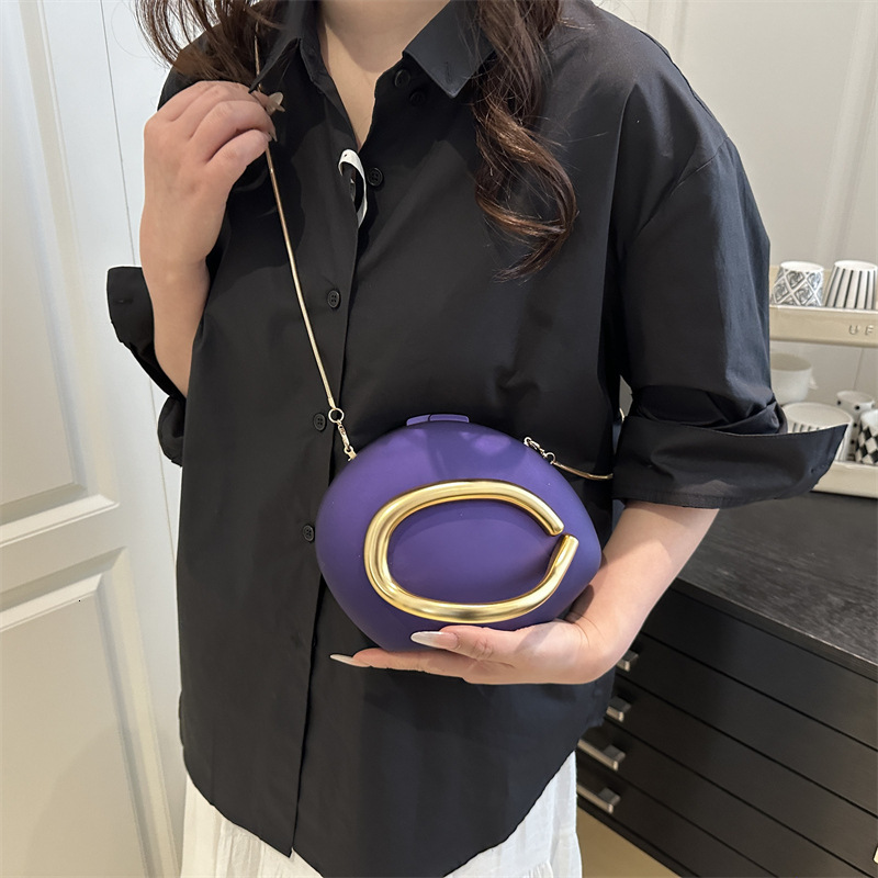 2025 New Acrylic Trendy Party Evening Bag for Women with Metal Chain, Single Shoulder Crossbody Clutch ddmymoon