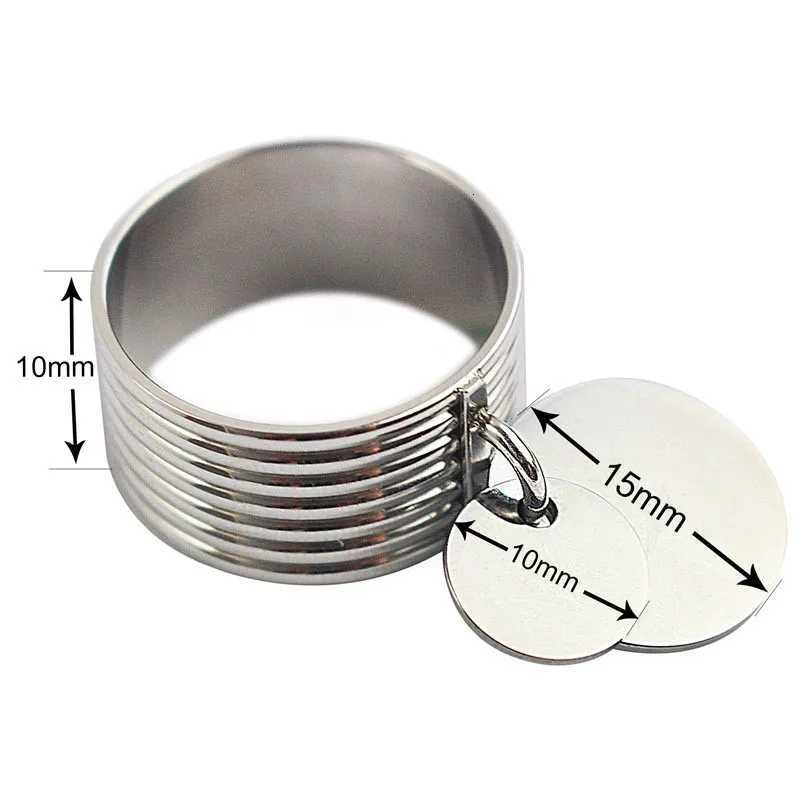 Women Fashion Jewelry Blank Tag Party Ring Silver Color Women Round Pendant Finger Ring Size 7 8 9 10 6 11 y250730