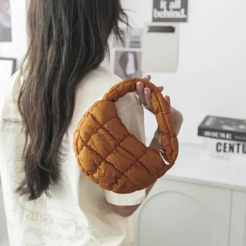 Fashion Quilted Shoulder Bags for Women Handbag Mini Cloud Pleated Bags Puffer Dumpling Bag Tote Y250730