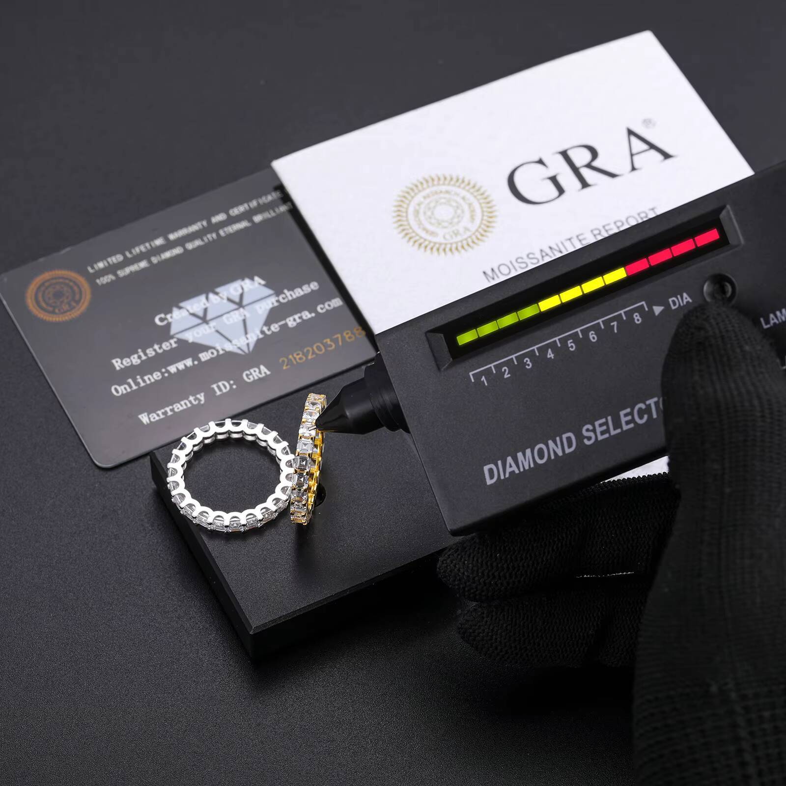 Wholesale Price Wedding Jewelry 925 Sterling Silver VVS Moissanite Diamond Engagement Eternity Band Ring for Men Women