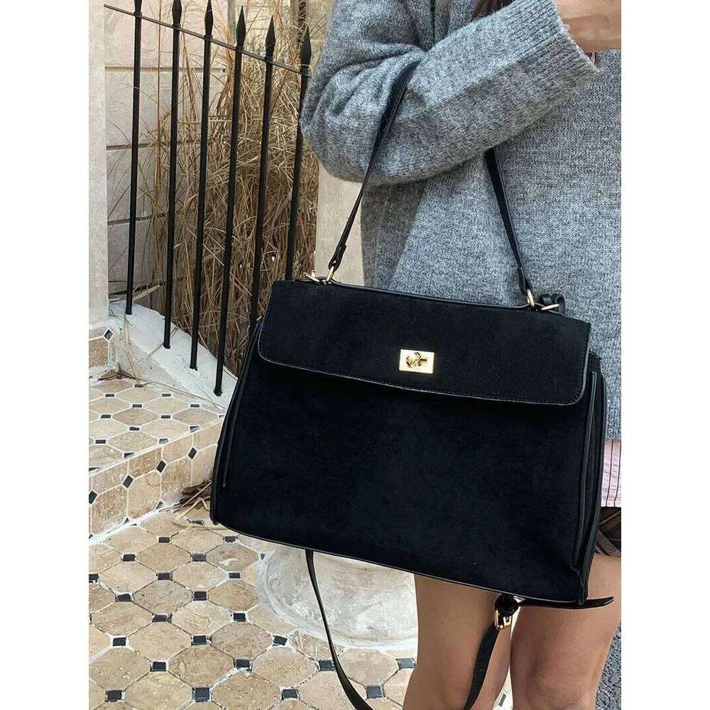 Vintage Matte Women's Tote Large Capacity Commuter Underarm Bag Autumn/Winter High-End Feel Versatile Crossbody Single Shoul