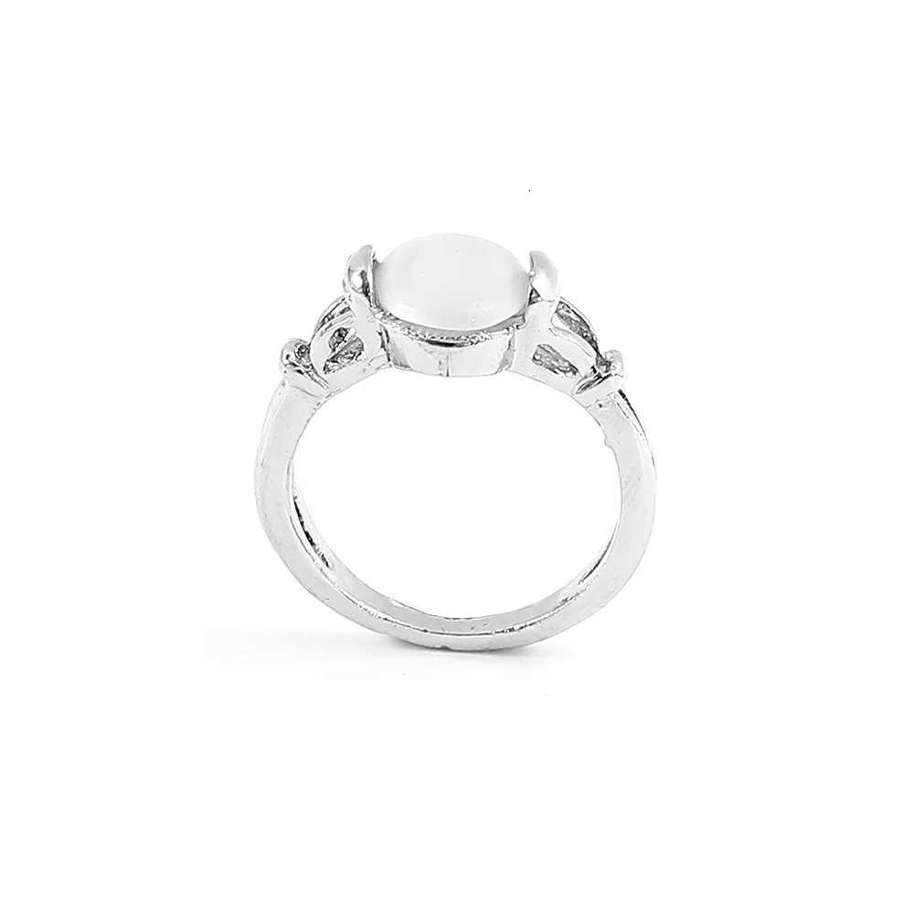 Twilight Saga Bella Ring Fashion Silver Plated Opals Rings Simple Classic Movie Film Jewelry For Women Finger Accessories y250730