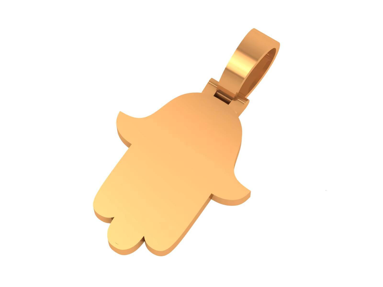 Hip-hop New Gold and Silver Moissanite Star Palm Pendant with Diamonds and Full Diamond Men Necklace