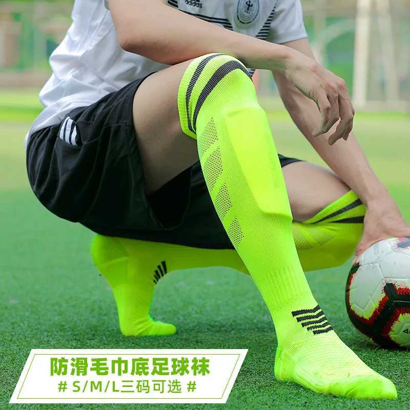Towel Bottom Soccer Socks Breathable Knee High Training Long Stockings Adults Youth Kids Practical Competition Football Socks Z250731