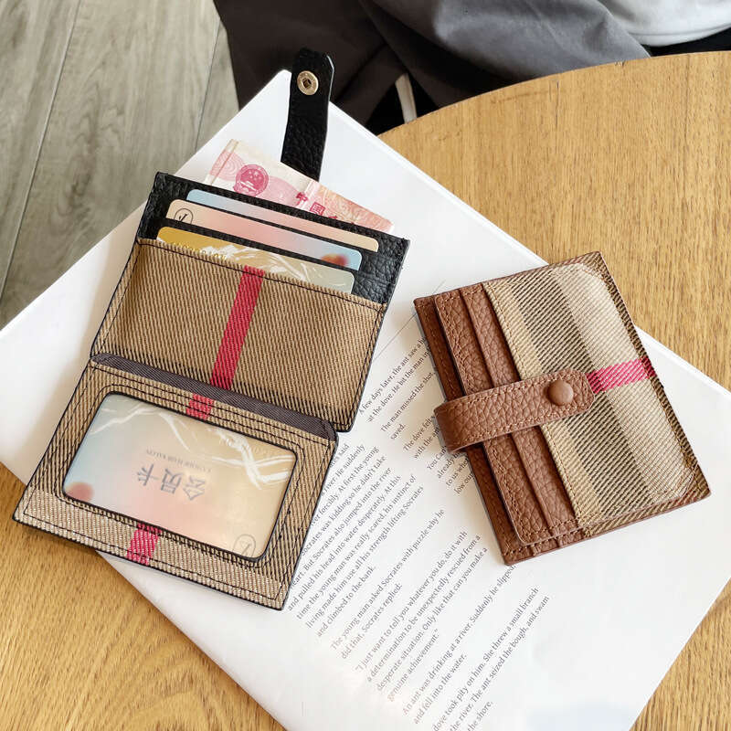 Hot Selling Genuine Leather Ultra-thin for Women Multi-card Slot Card Clip Mini Wallet Driver's License Simple Document Holder