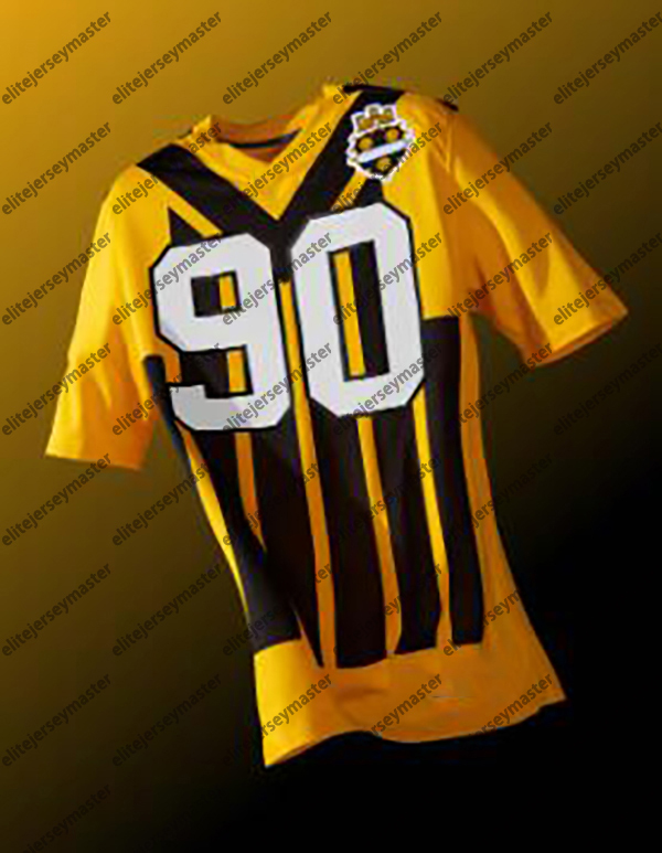 T.J.Watt 90 Aaron Rodgers 8 Joey Porter Jr. DK Metcalf 4 Troy Polamalu 43 Pat Freiermuth 88 Najee Harris Personalized Customized 1933 Throwback Footba