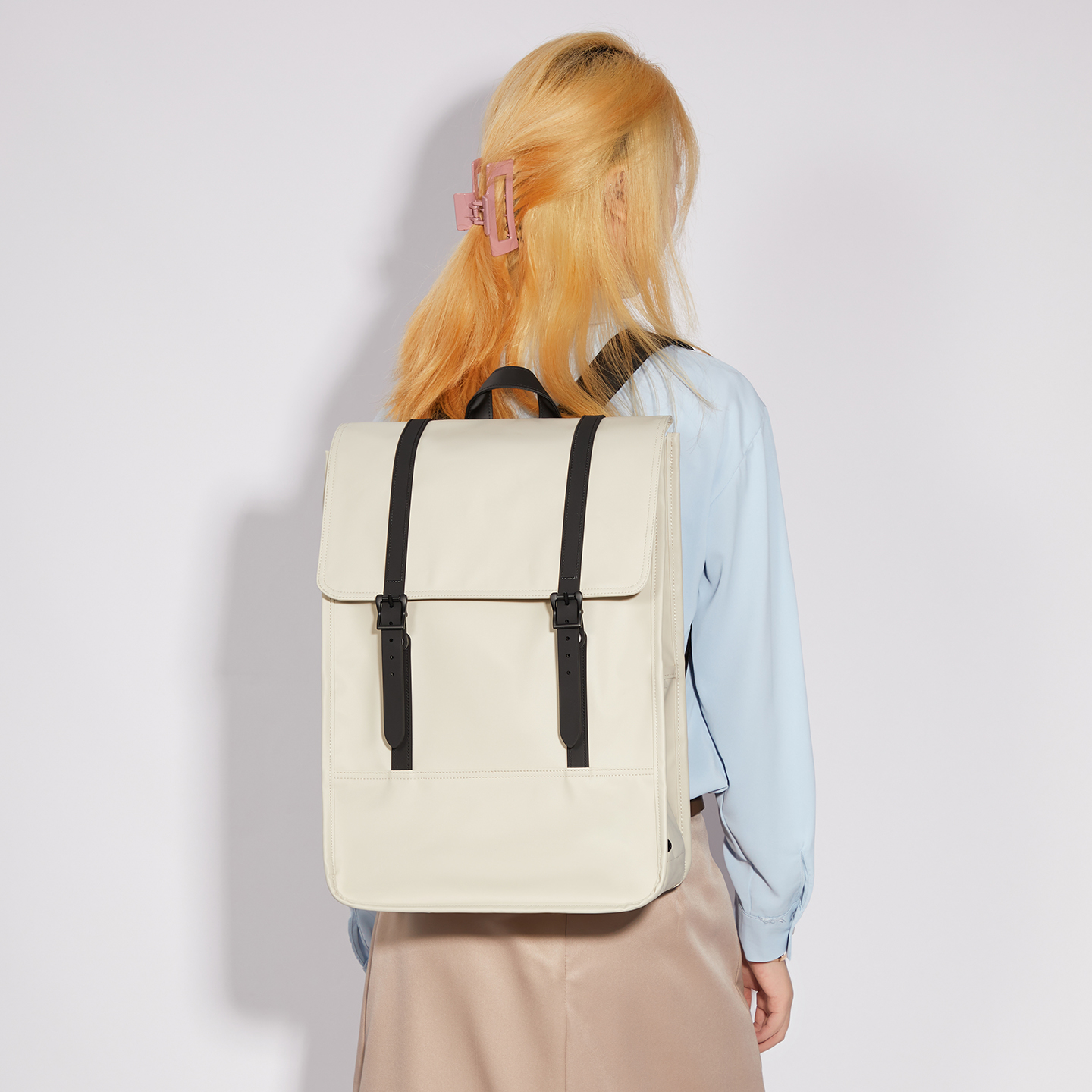 Unisex computer bag, commuting business leather backpack, new niche large capacity waterproof backpack