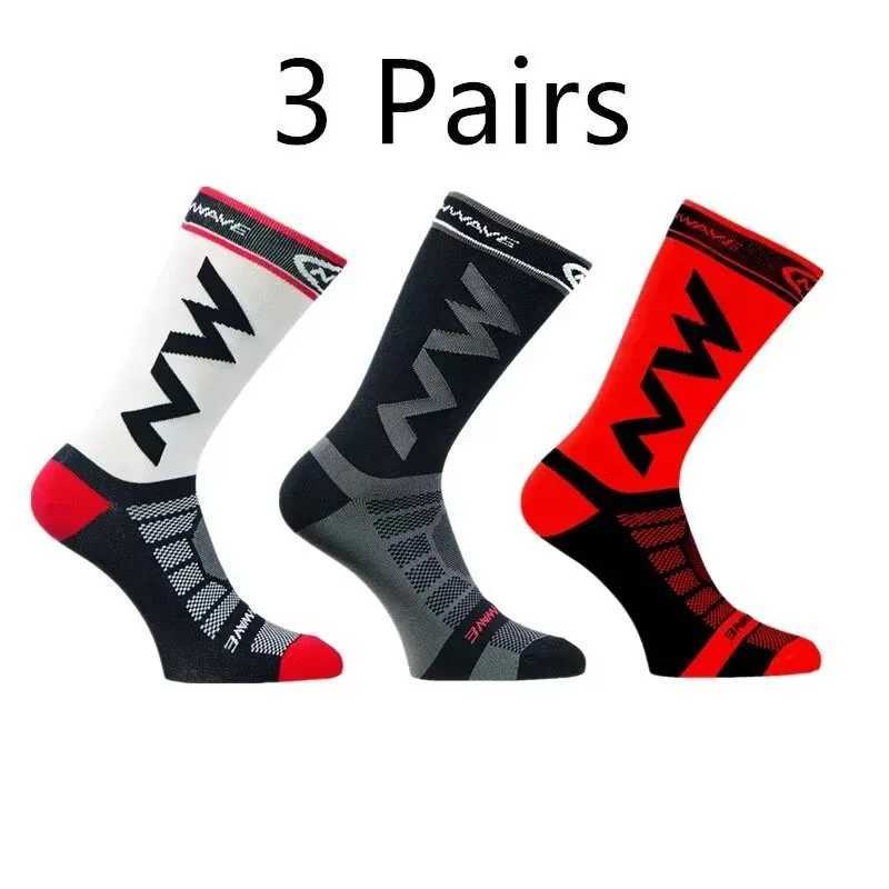 3pairs Breathable Sports Socks for Running Mountain Bike Outdoor Sport Anti-skid Shock-absorbing Thickened and Wear-resistant Z250731