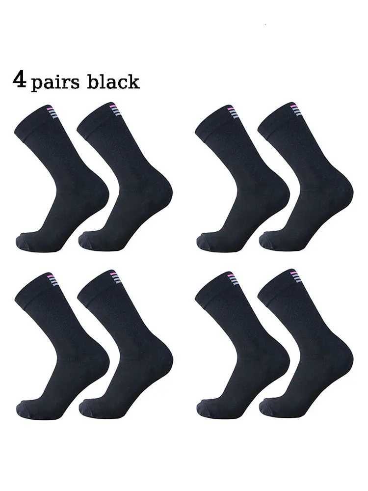 4 pairs 2-color RA men women mid-length cycling socks suitable for racing sports cycling highways bicycles Z250731