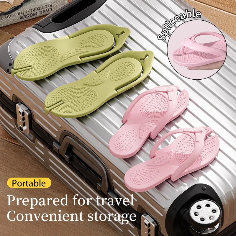 Travel lightweight foldable slippers for women disposable for showering portable slippers for men on business trips 250725