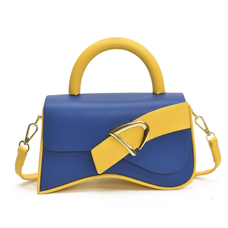 2025 High-End for Women Color-Block Box Multi-Color Texture Light Luxury Commuter Shoulder Crossbody Bag ddmymoon