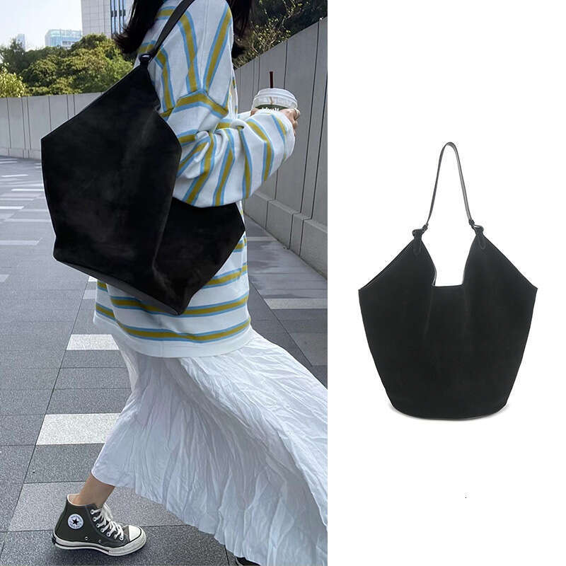Designer Bag tote bag Women Suede bag Large lotus tote Attaches Luxury Crossbody Shopping Beach Purse Totes Shoulders Genuine Leather Bags