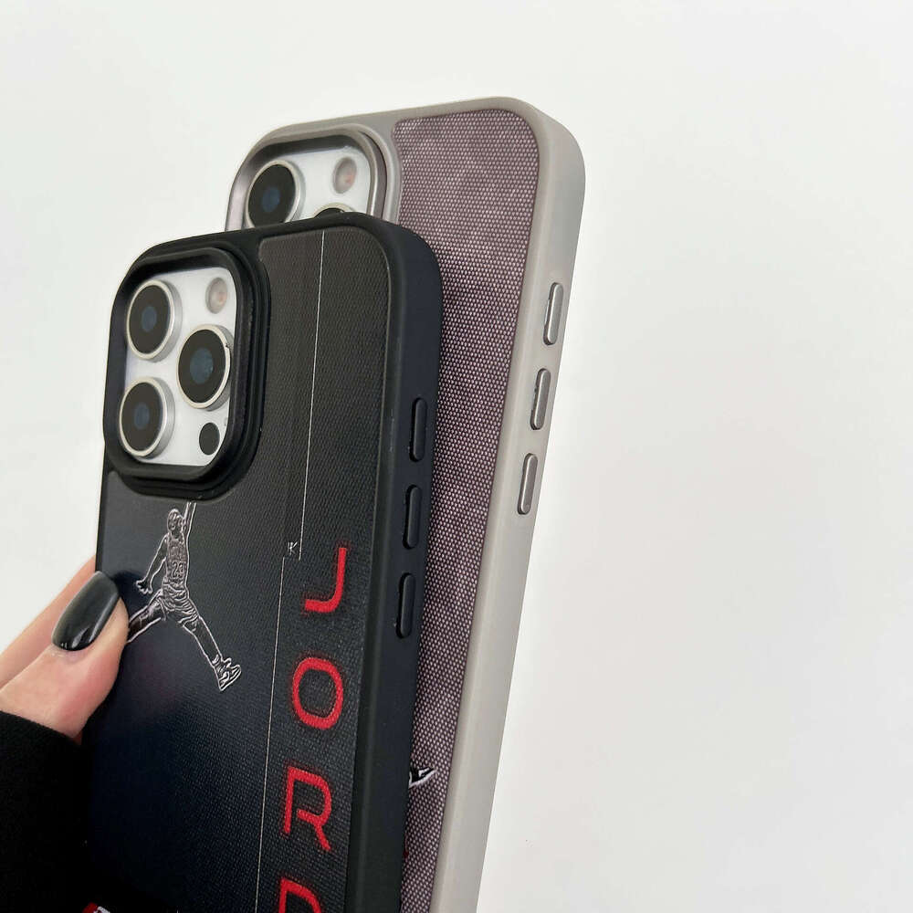 DHgadgets Jordan Compatible Apple 16 Phone Case iPhone 15 Pro Max Matte Full Coverage 14 Transparent Black 13 Trendy Brand