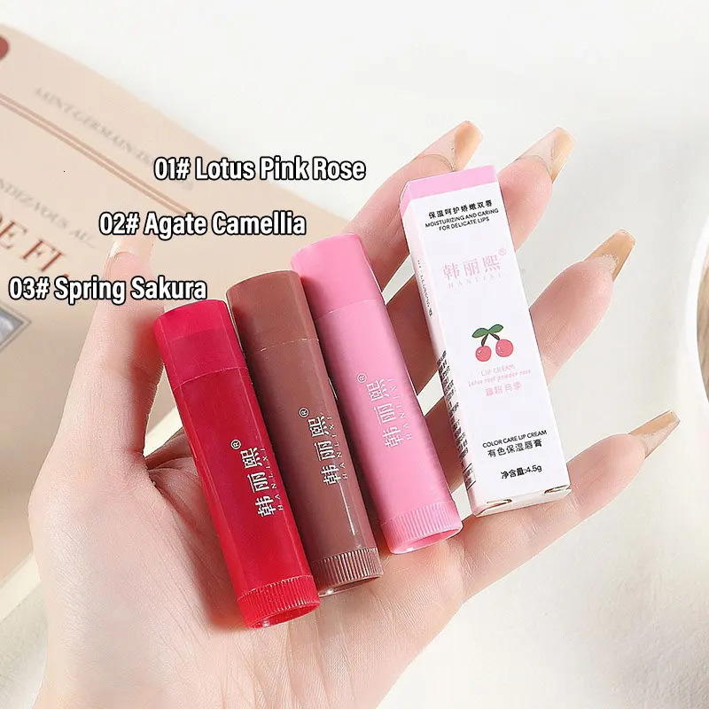 Color Care Lip Cream Mirror Hydrating Jelly Red Colored Lip Balm Fade Lip Line Anti-drying Lipstick Priming Tint Cosmetic 250730