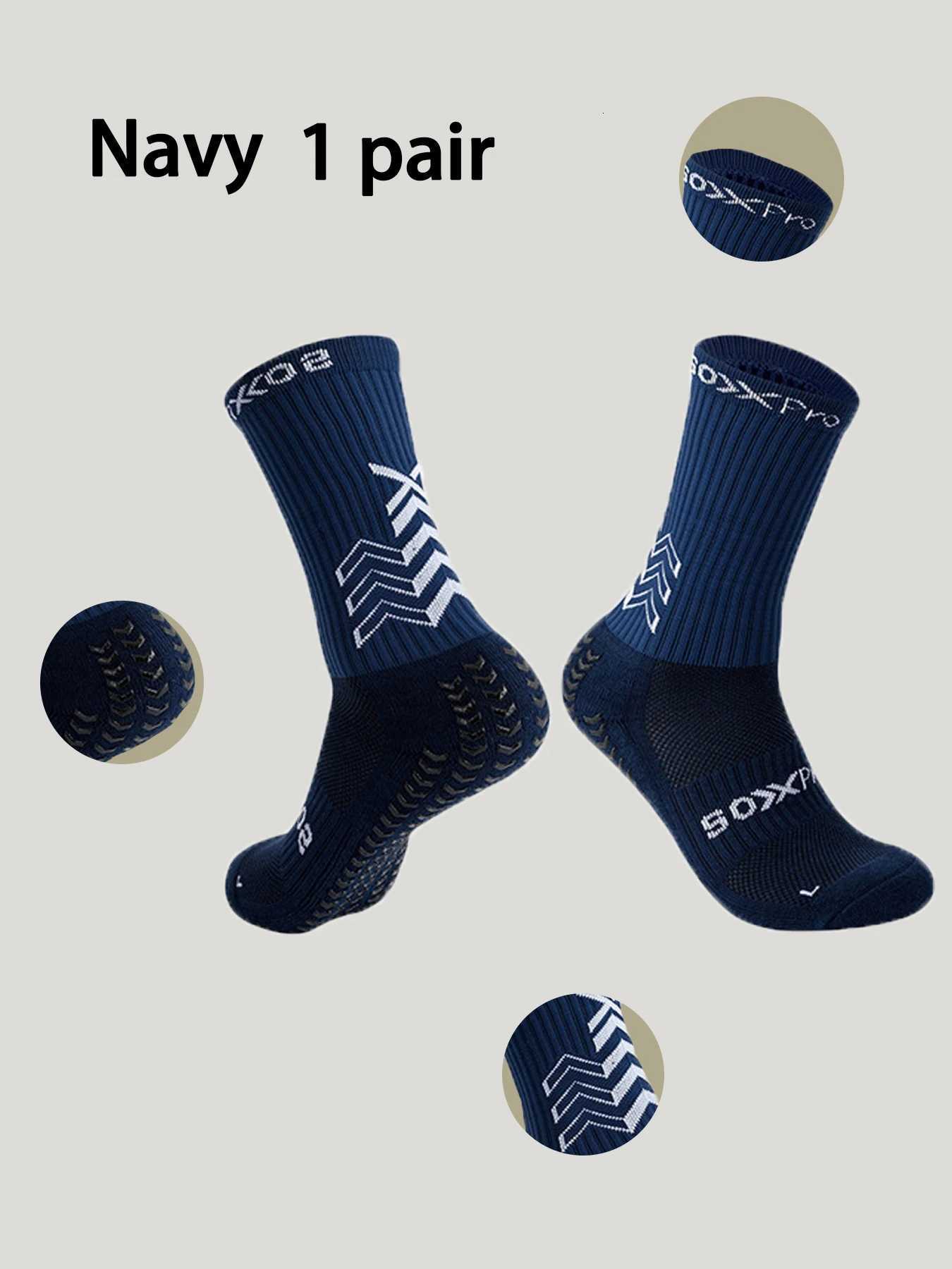 1/2/3 Pairs Soccer Socks Outdoor Fitness Basketball Socks Grip Socks Anti-slip Breathable Cycling Socks Sports Socks Men Football Z250731